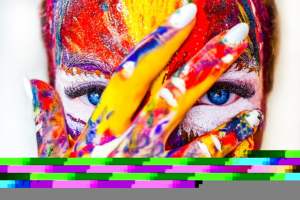 Pintura, cara pintada, pintura facial, maquilhagem, imagem, identidade